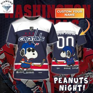 Personalized Washington Capitals x Peanuts 3D T-Shirt