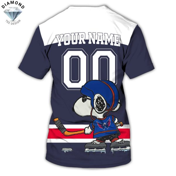 Personalized Washington Capitals x Peanuts 3D T-Shirt