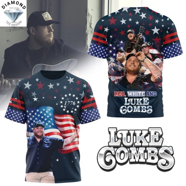 Red White And Luke Gombs 3D T-Shirt