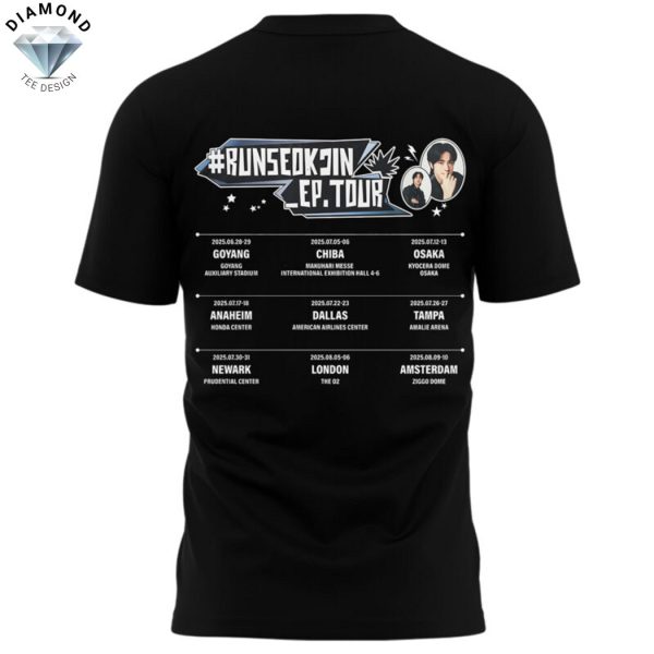 Runseokjin EP Tour 2025 Worldwide Handsome Run Jin BTS The First Tour 3D T-Shirt