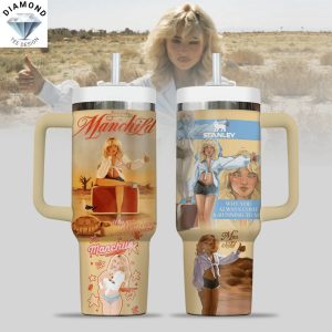 Sabrina Carpenter Manchild Tumbler With Handle And Straw