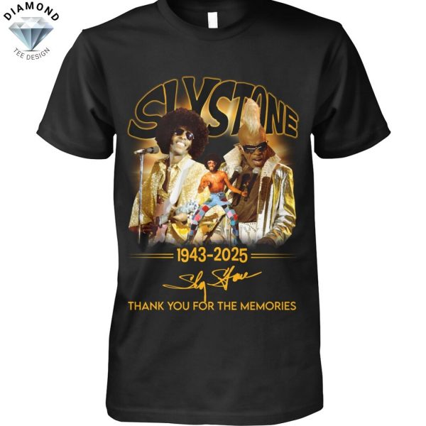 Sly Stone 1943-2025 Signature Thank You For The Memories Unisex T-Shirt