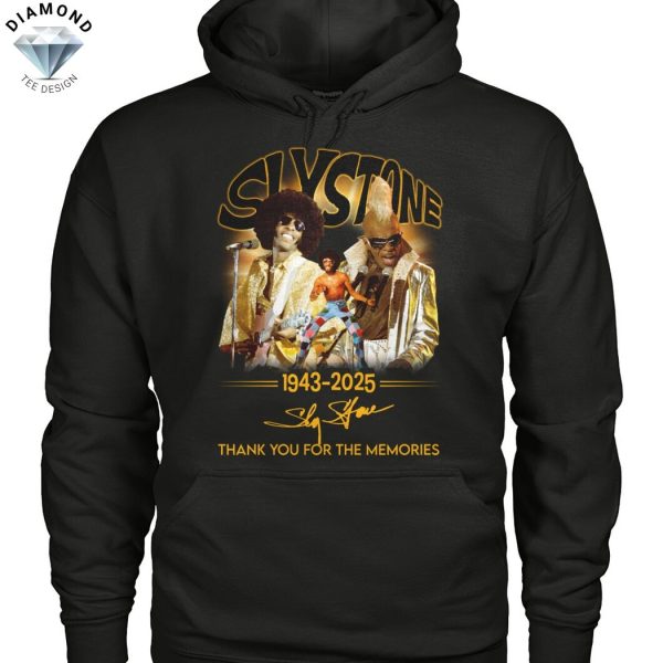Sly Stone 1943-2025 Signature Thank You For The Memories Unisex T-Shirt
