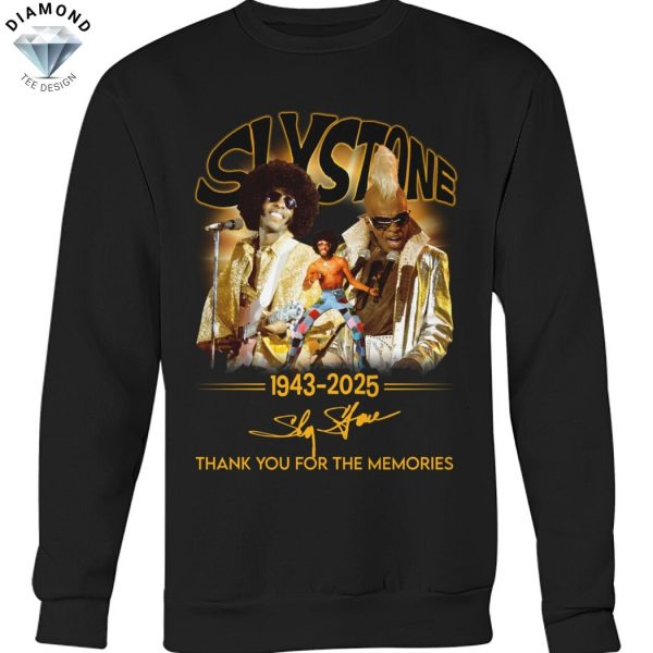 Sly Stone 1943-2025 Signature Thank You For The Memories Unisex T-Shirt