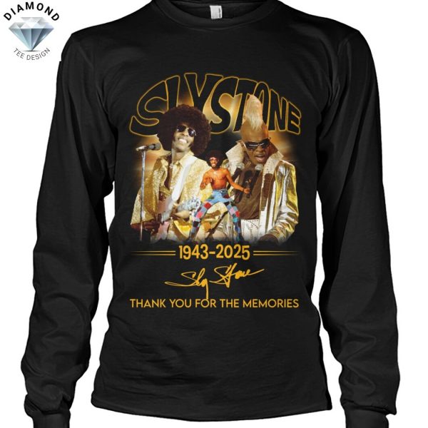 Sly Stone 1943-2025 Signature Thank You For The Memories Unisex T-Shirt