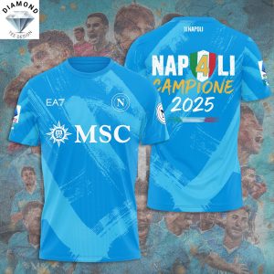 SSC Napoli Campione 2025 3D T-Shirt