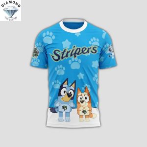 Striper Gwinnetts x Bluey Day 2025 3D T-Shirt