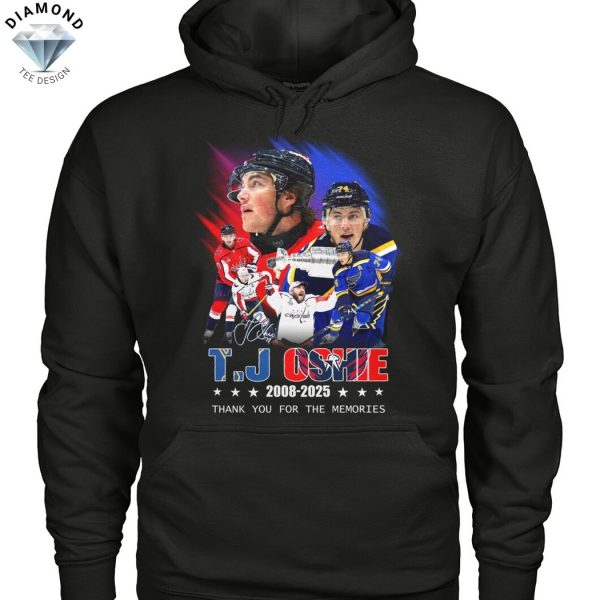 T. J. Oshie 2008-2025 Signature Thank You For The Memories Unisex T-Shirt