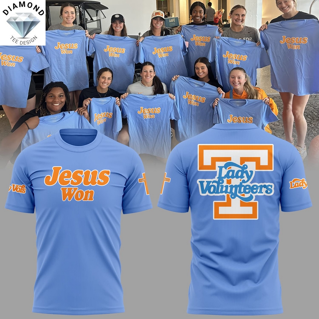 Tennessee Volunteers Lady Jesus Won 3D T-Shirt Tennessee Volunteers Lady Jesus Won 3D T-Shirt