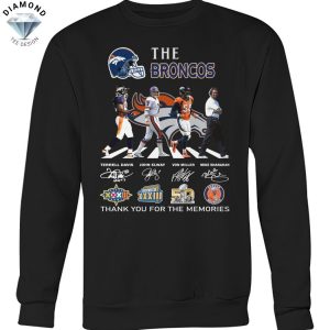 The Denver Broncos Signature Thank You For The Memories Unisex T-Shirt