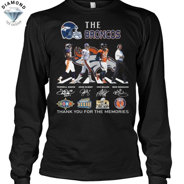 The Denver Broncos Signature Thank You For The Memories Unisex T-Shirt