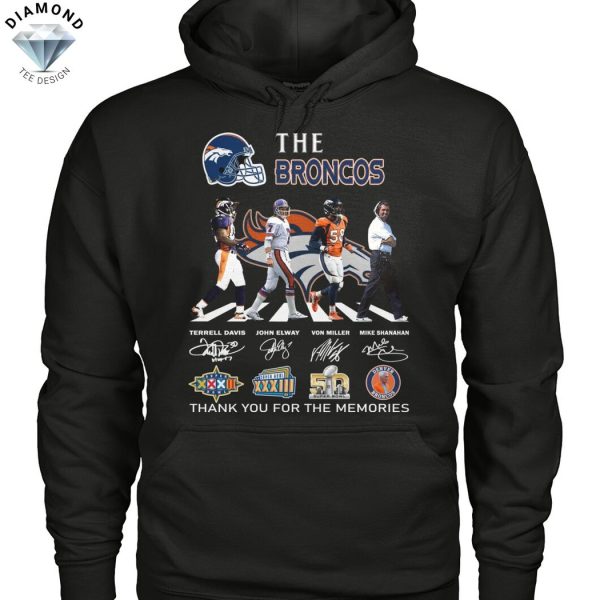 The Denver Broncos Signature Thank You For The Memories Unisex T-Shirt