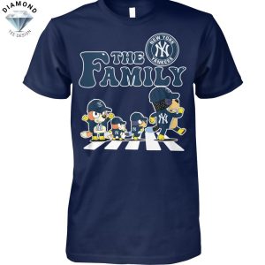 The Family Bluey x New York Yankees Unisex T-Shirt