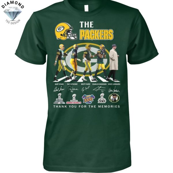 The Green Bay Packers Signature Thank You For The Memories Unisex T-Shirt