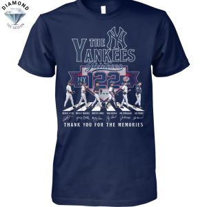 The New York Yankees 122 Seasons Signature Thank You For The Memories Unisex T-Shirt