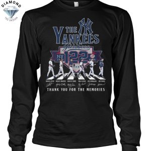 The New York Yankees 122 Seasons Signature Thank You For The Memories Unisex T-Shirt