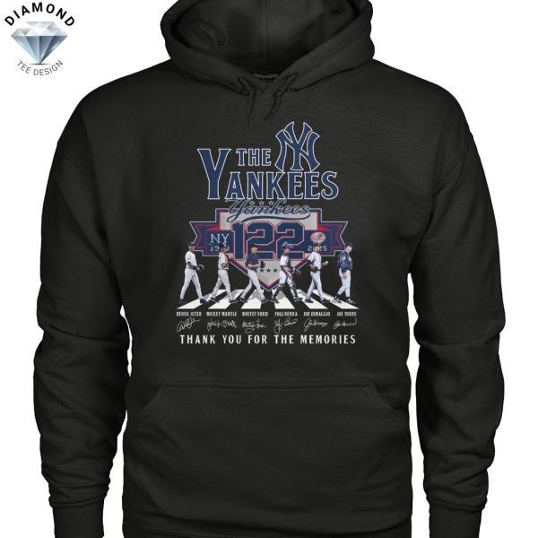 The New York Yankees 122 Seasons Signature Thank You For The Memories Unisex T-Shirt