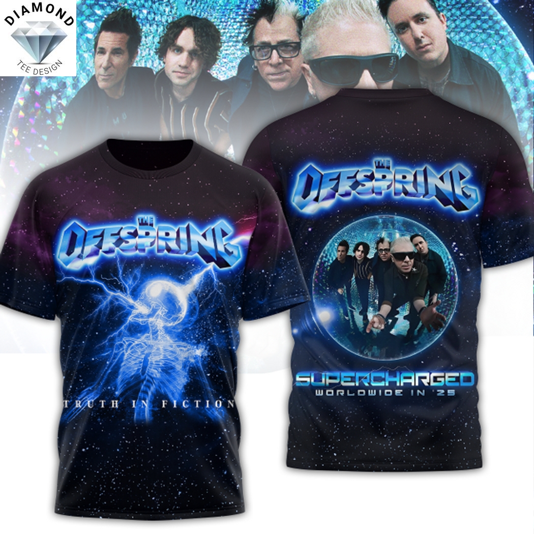 The Offspring Supercharged Worldwide In 25 3D T-Shirt The Offspring Supercharged Worldwide In 25 3D T-Shirt
