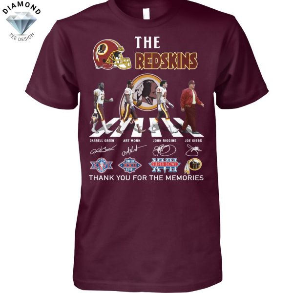 The Redskins Washington Commanders Signature Thank You For The Memories Unisex T-Shirt