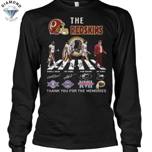 The Redskins Washington Commanders Signature Thank You For The Memories Unisex T-Shirt