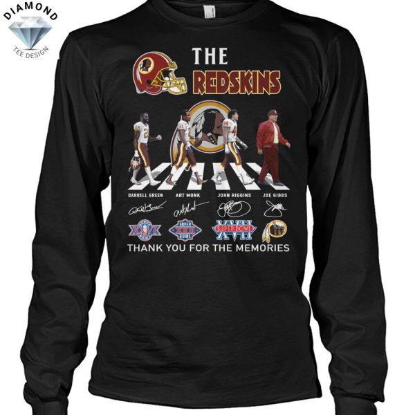 The Redskins Washington Commanders Signature Thank You For The Memories Unisex T-Shirt