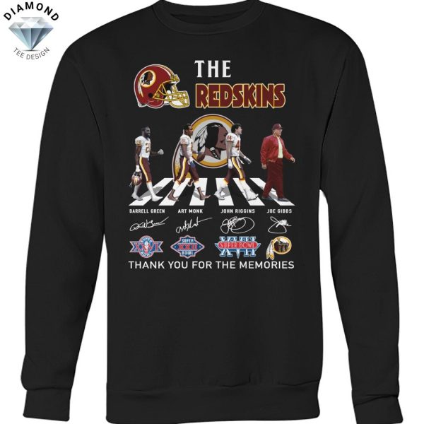 The Redskins Washington Commanders Signature Thank You For The Memories Unisex T-Shirt