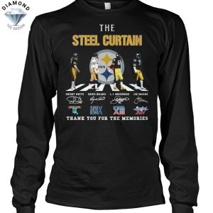The Steel Curtain Pittsburgh Steelers Signature Thank You For The Memories Unisex T-Shirt