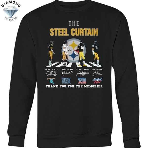 The Steel Curtain Pittsburgh Steelers Signature Thank You For The Memories Unisex T-Shirt