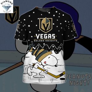 Vegas Golden Knights Peanuts 3D T-Shirt