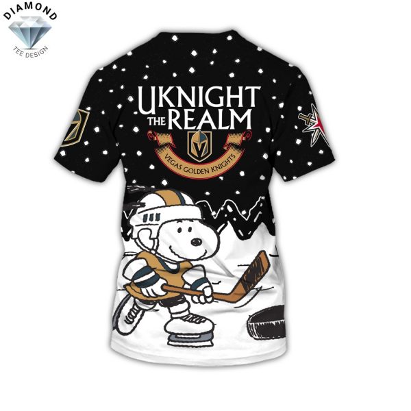 Vegas Golden Knights Peanuts 3D T-Shirt