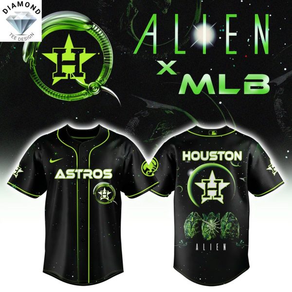 Alien x Houston Astros Baseball Jersey