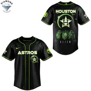Alien x Houston Astros Baseball Jersey