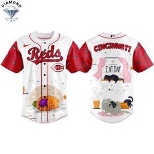 Cincinnati Reds Cat Day Baseball Jersey