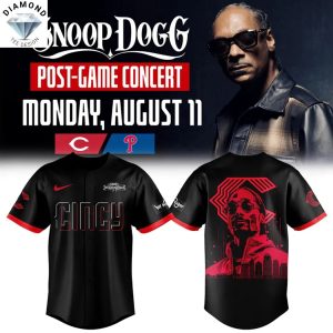 Cincinnati Reds Snoop Dogg Post-Game Concert Baseball Jersey