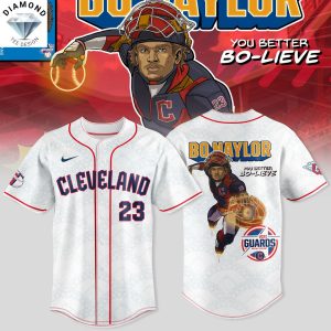 Cleveland Guardians All-Star Bo Naylor You Better Bo-Lieve Baseball Jersey