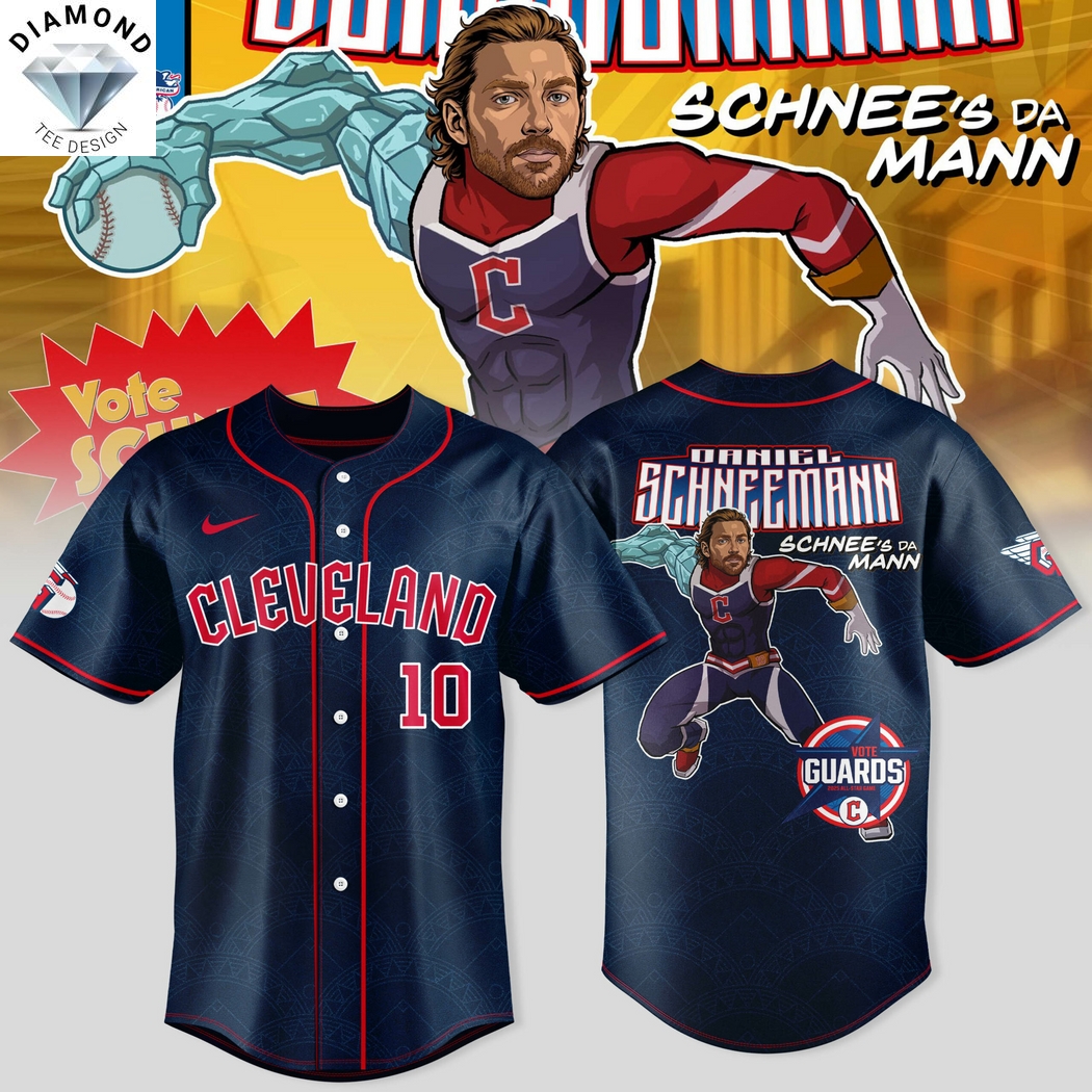 Cleveland Guardians All-Star Daniel Schneemann Baseball Jersey Cleveland Guardians All-Star Daniel Schneemann Baseball Jersey