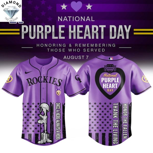 Colorado Rockies x Purple Heart Day Baseball Jersey