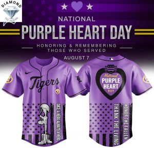 Detroit Tigers x Purple Heart Day Baseball Jersey