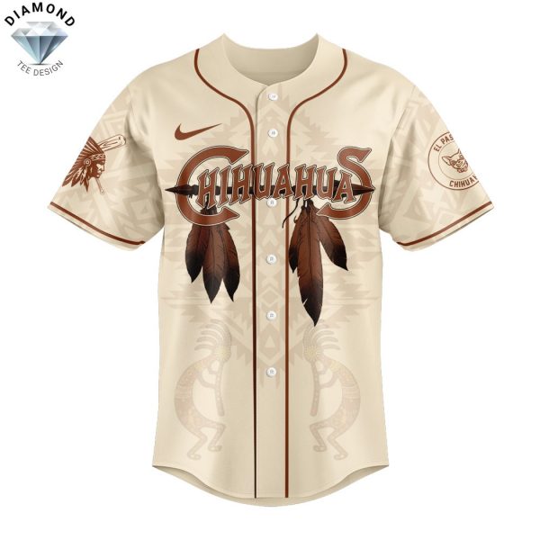El Paso Chihuahuas Native American Heritage Month Baseball Jersey