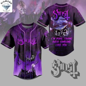 Ghost Im Done Crying Over Someone Like You Baseball Jersey