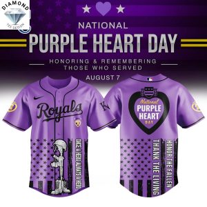 Kansas City Royals x Purple Heart Day Baseball Jersey