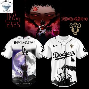Los Angeles Dodgers Black Clover 2025 Baseball Jersey