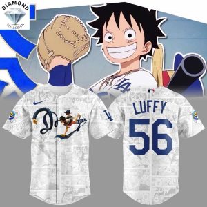 Los Angeles Dodgers Luffy Baseball Jersey