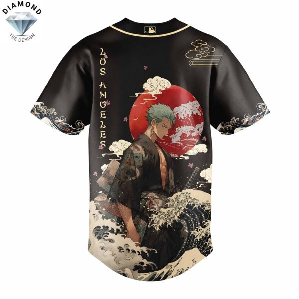 Los Angeles Dodgers Roronoa Zoro Baseball Jersey