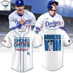Los Angeles Dodgers Shohei Ohtani Heroes Of The Game Signature Baseball Jersey – White