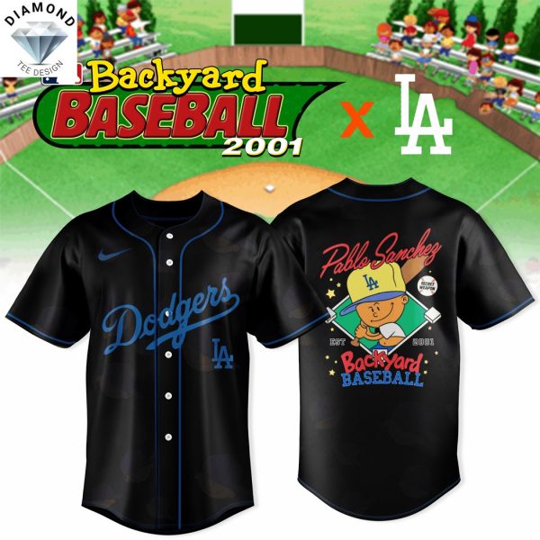Los Angeles Dodgers x Backyard Pablo Sanchez Baseball Jersey – Black