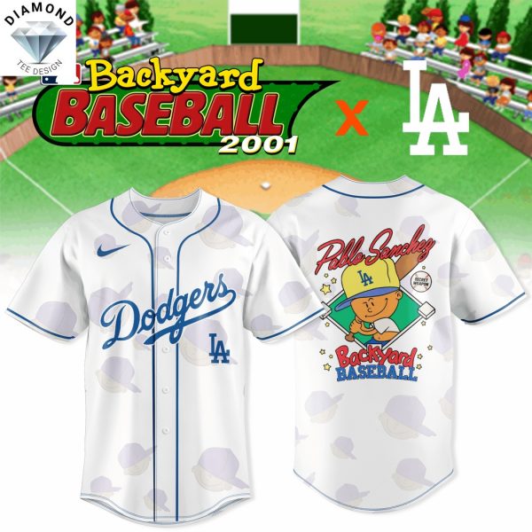 Los Angeles Dodgers x Backyard Pablo Sanchez Baseball Jersey – White