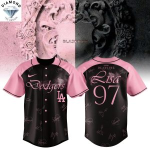 Los Angeles Dodgers x BlackPink Deadline World Tour 2025 Lisa Baseball Jersey