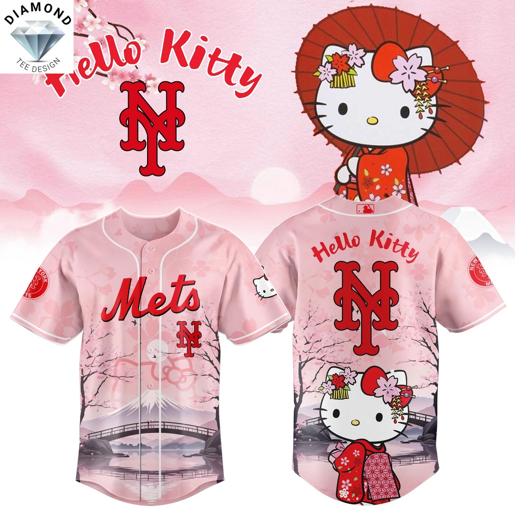 New York Mets Kitty-Chan Baseball Jersey New York Mets Kitty-Chan Baseball Jersey