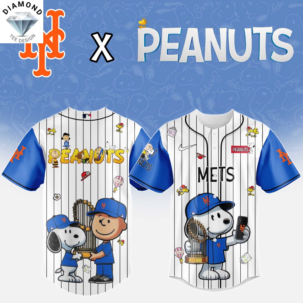 New York Mets x Peanuts Night 2025 Baseball Jersey New York Mets x Peanuts Night 2025 Baseball Jersey
